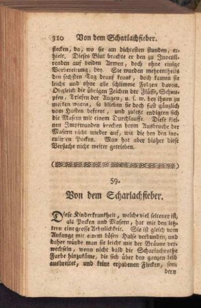 59. Von dem Scharlachfieber