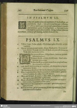 In Psalmum LX.[i.e. LIX.] Psalmus LX. [i.e. LIX.]