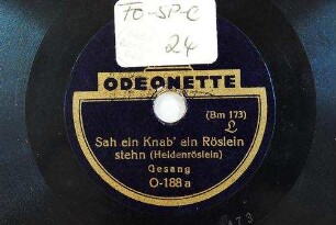 Sah ein Knab' ein Röslein stehn (Heidenröslein) : [Volkslied] / [Text: Johann Wolfgang von Goethe]