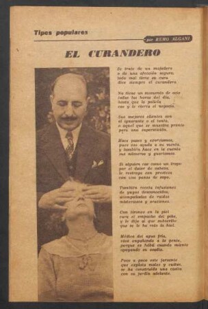 El curandero : Tipos populares