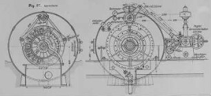Francis-Zwillingsturbine nach J. M. Voith, Querschnitt : Technikgeschichte | Industrie und Technik | Wassenkraftanlagen
