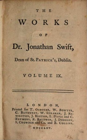 The works of Jonathan Swift, 9
