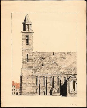Freiberger Dom: Seitenansicht