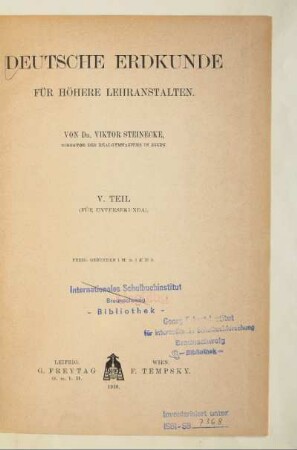 Teil 5 = (Für Untersekunda): [Teil 5]