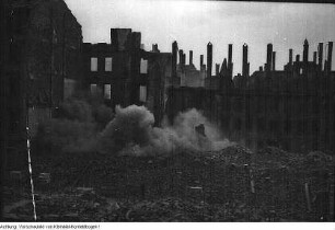Dresden, Neustadt. Sprengungen im Hechtviertel, 1946/47