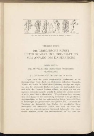 Viertes Buch. Die griechische Kunst unter römischer Herrschaft bis zum Anfang ds Kaiserreichs.