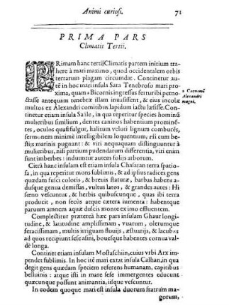 Prima Pars Climatis Tertii. - Qvinta Pars Climatis Tertii.