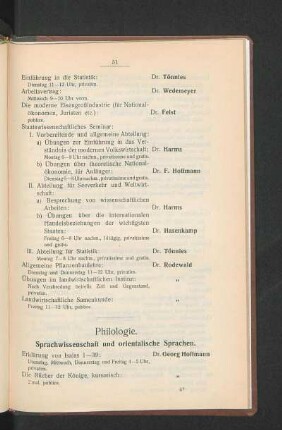 Philologie.