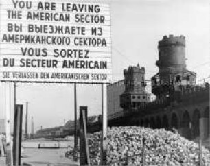 Die Sektorengrenze an der Oberbaumbrücke