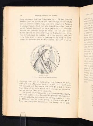 Willib. Pirkheimer, in seinen jüngeren Jahren (nach einer Medaille).