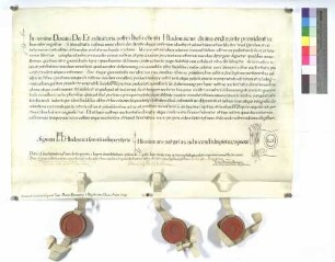 Kaiser Ludwig schenkt das Kloster Gunzenhausen (Gunzinhusir), am Ufer der Altmühl (Alchmuna) gelegen, mit allen seinen Gütern und Rechten dem Kloster Ellwangen (Elehenuuang) unter seinem damaligen Abte Syndoldus.