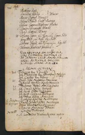 Winterhalbjahr 1658/1659. Rektorat Josef Demler