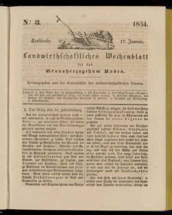 No 3. 17. Januar. 1834