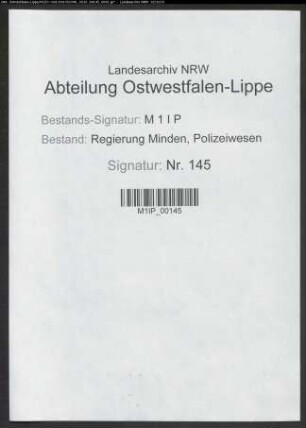 Prüfung und Aufhebung veralteter Polizeiverordnungen im Kreis Herford