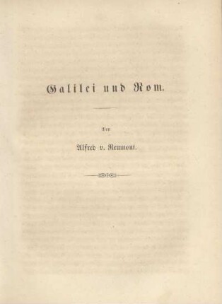 Galilei und Rom