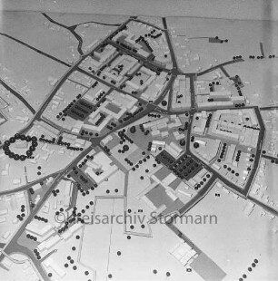 Stadtmitte: Umgestaltung: überarbeiteter Entwurf: Bebauungsmodell