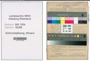 Entnazifizierung Winand Schimmelpfennig , geb. 28.05.1901 (Arbeiter)