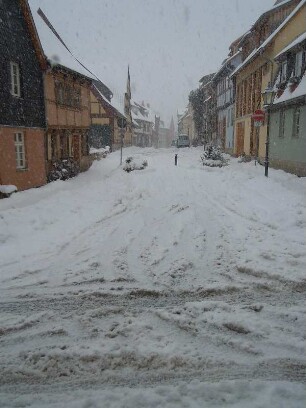 Quedlinburg - Dichtes Schneetreiben