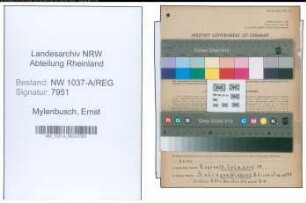 Entnazifizierung Ernst Mylenbusch , geb. 27.04.1901 (Musiker)