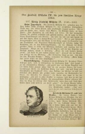 Von Friedrich Wilhelm IV. bis zum dänischen Kriege (1864)