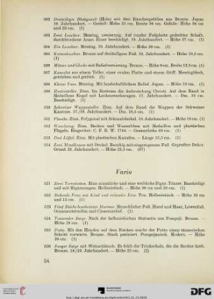 Varia (Nr. 521-606)