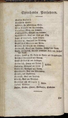 Sprechende Persohnen