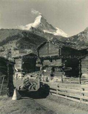 Das Matterhorn von Winkelmatten aus gesehen