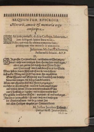 Sequuntur Epicedia