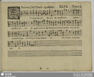 XLVI. Qui operatus est