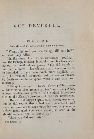 Chapter I. Lady Alice and Varbarriere tête-à-tête in the library