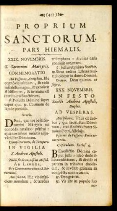 Proprium Sanctorum