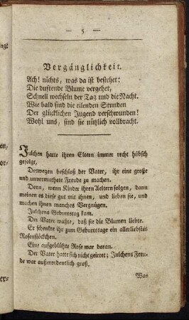 Vergänglichkeit.