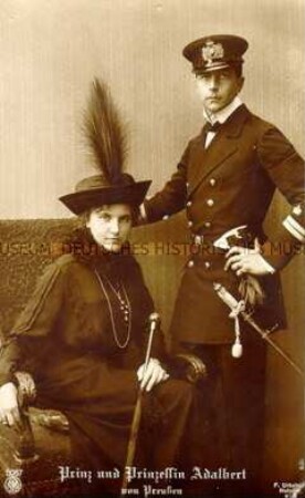 Adalbert von Preußen mit seiner Frau Adelheid
