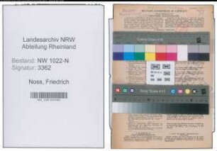 Entnazifizierung Friedrich Noss , geb. 08.01.1886 (Postbeamter)