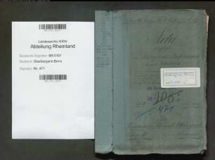 Duisberg, August geb. 28.04.1835; Bergassessor; ausgeschieden 1873; Prüfungs- u. Personalakten Band 2