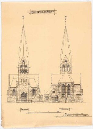 St. Laurentius, Rudersdorf bei Wilnsdorf: Vorder- und Choransicht
