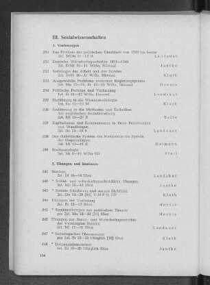 III. Sozialwissenschaften