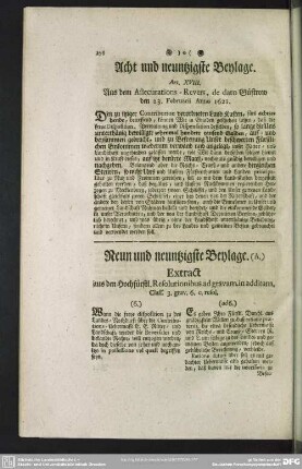 Neun und neuntzigste Beylage. [A.-D.]