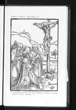 10. Albrecht Dürer, Holzschnitt aus: Lucia de Narnia, Spiritualium personarum feminei sexus facta. Nürnberg o.J.