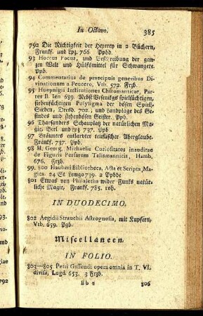 Miscellaneen.