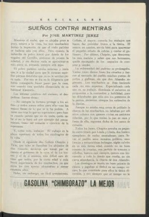 Sueños contra mentiras