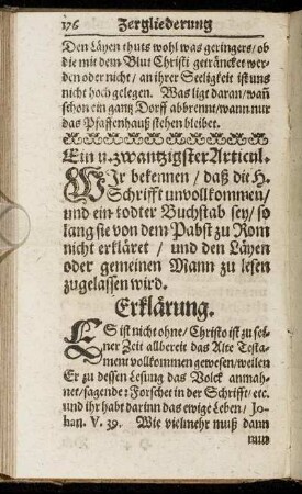 Ein u. zwantzigster Articul. - Zwey u. zwantzigster Articul.