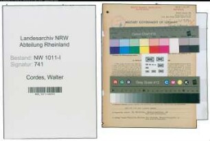 Entnazifizierung Walter Cordes , geb. 21.03.1907 (Geschaeftsfuehrer)