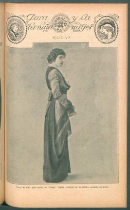 Modas - Traje de luto, para tarde [...] - [Fotografía] : Para la niña y la mujer