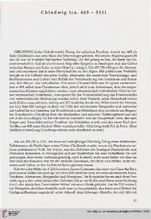 Chlodwig (ca. 465 – 511)