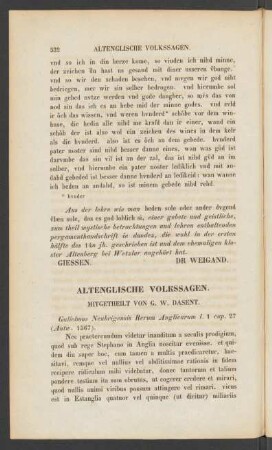 Altenglische Volkssagen.
