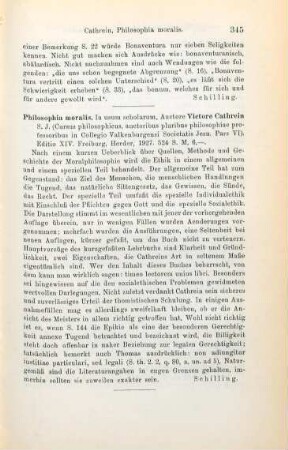 345 [Rezension] Cathrein, Victore, Philosophia moralis