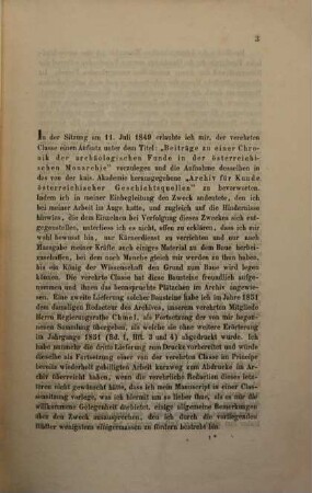 Beiträge zu einer Chronik der archäologischen Funde in der Monarchie, [2]. Fortsetzung der Beiträge zu einer Chronik ...