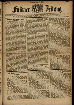 Ausgabe vom Montag, den 09. März 1885.