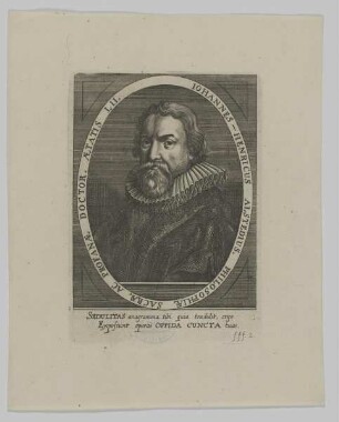 Bildnis des Iohannes-Henricus Alstedius